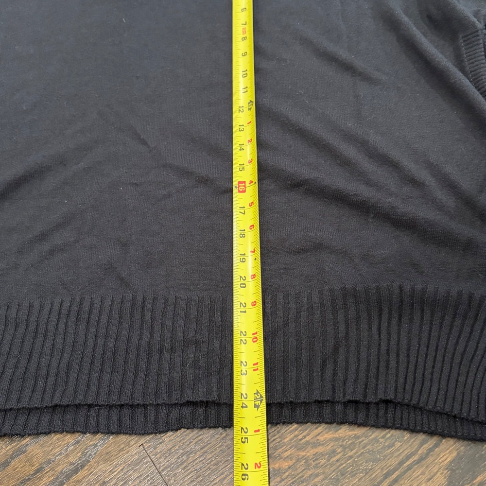 Mersea Catalina Turtleneck Sweater Women One Size Black Oversized Boxy Knit Top - Picture 7 of 8